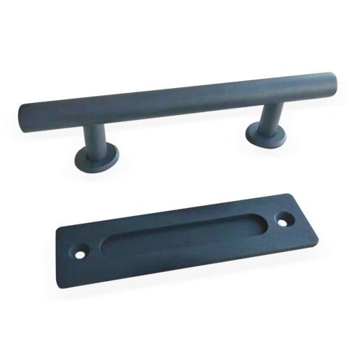 kovové madlo pro SPD systém, ø25mm, L - 300 mm, pozink, RAL 9005 matná černá barva